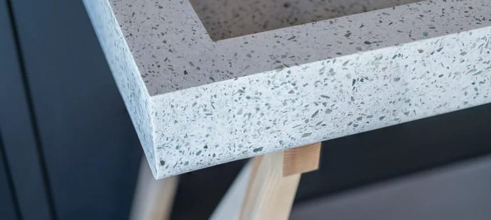 Détail de lavabo - Granito terrazzo