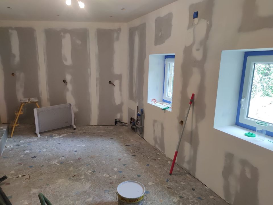 Chantier isolation plâtrerie